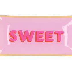 Teller Rechteck Sweet rosa 20x10x02cm