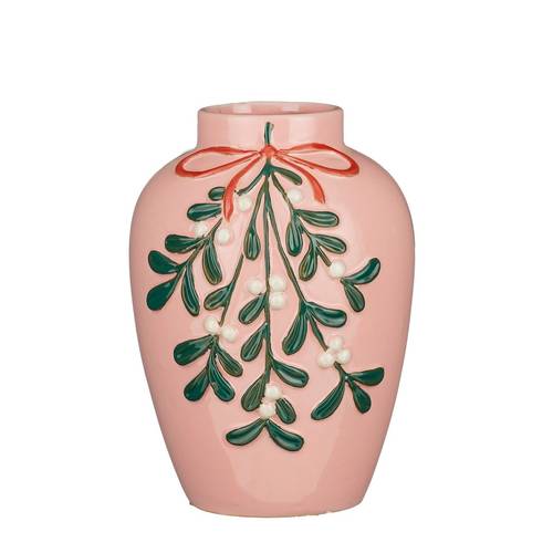Kereamik Vase Felice rosa D19cm H27cm