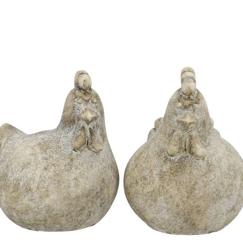 Beton Huhn grau 12x12x15cm
