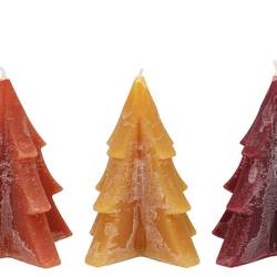 Kerze Baum mix orange D12cm H15cm