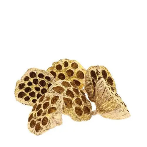 Deko Lotus Glitzer gold D08/10cm x6