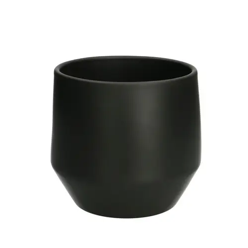 Keramik Übertopf Charly schwarz D14cm H12.5cm 