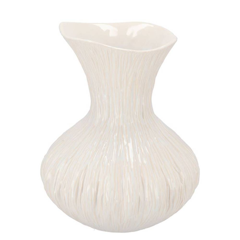 Keramik Vase Mirre weiss 23x23x30cm