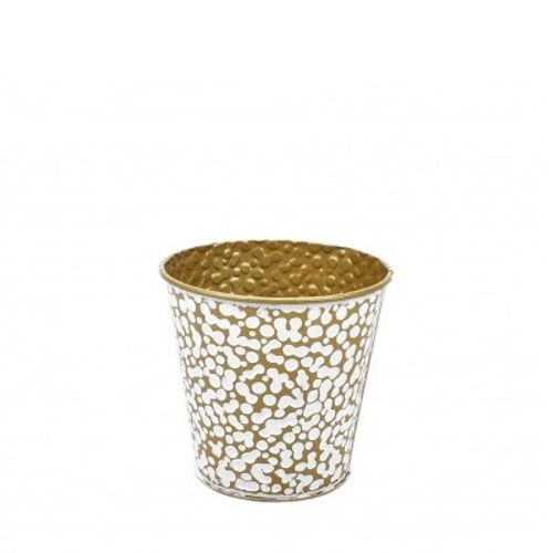 Zink Dave gold weiss D12.5cm H12cm