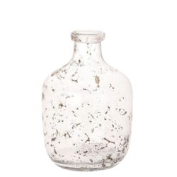 Glas Flasche sandy D14cm H21cm