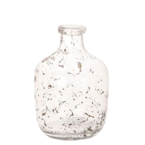 Glas Flasche sandy D14cm H21cm