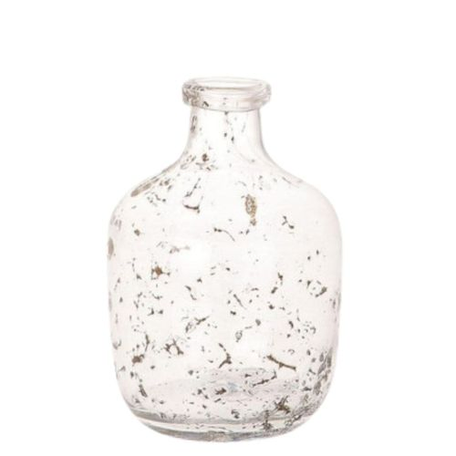 Glas Flasche sandy D14cm H21cm