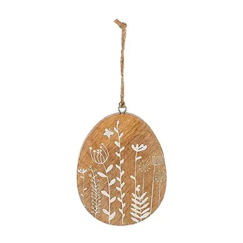 Hänger Ei Talee Holz D13cm H10cm