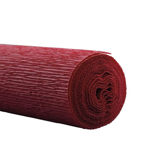 Papier Rolle 50cm Krepppapier Burgundy 2.5m