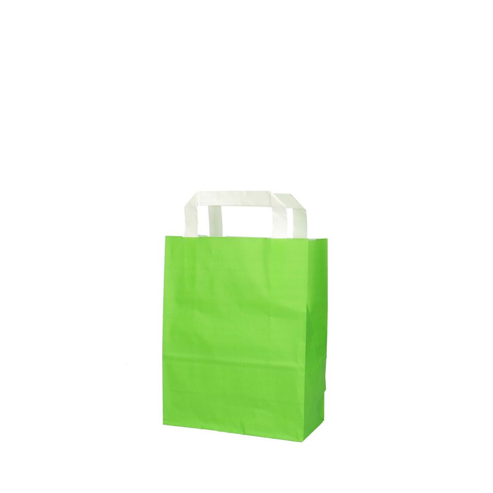 Tasche Papier lime 18/8x23cm