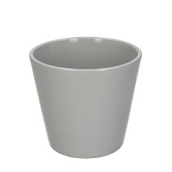 Keramik Orchidee Übertopf grau D13.5cm H12cm
