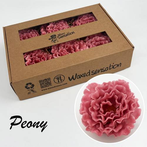 Seiden Wachs Pfingstrose rosa