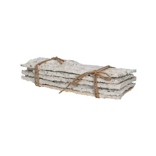 Kork gebleicht 30x10cm x5