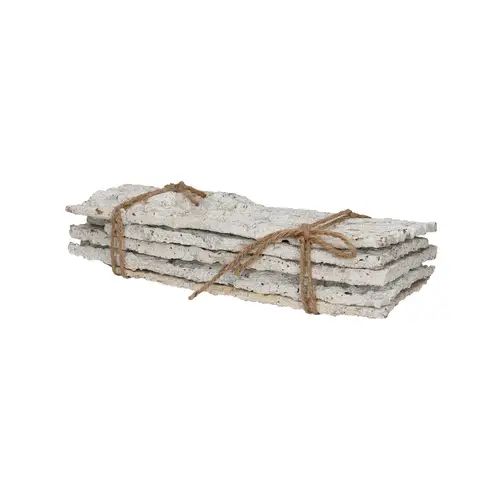 Kork gebleicht 30x10cm x5