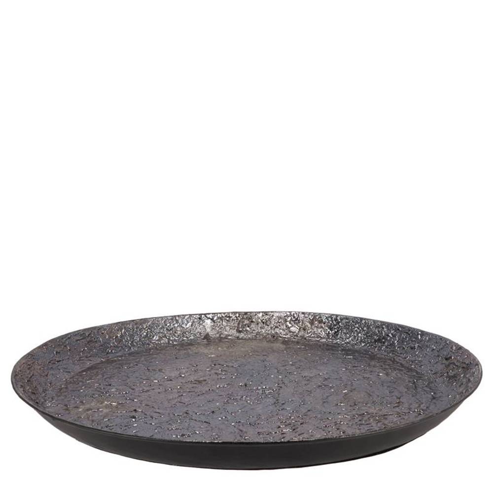 Teller Metall Noah schwarz 40x05cm