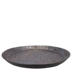 Teller Metall Noah schwarz 40x05cm