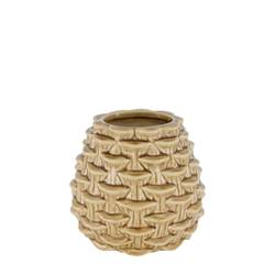 Keramik Vase Cone braun D18cm H16cm