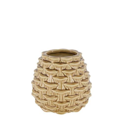 Keramik Vase Cone braun D18cm H16cm