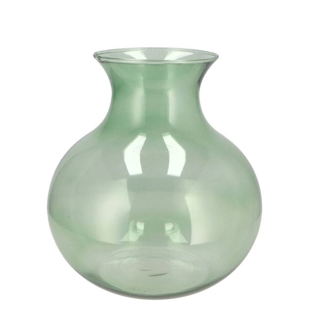Glas Vase Mira Cone Neck grün D20x20x21cm