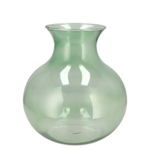 Glas Vase Mira Cone Neck grün D20x20x21cm