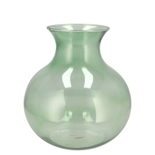 Glas Vase Mira Cone Neck grün D20x20x21cm