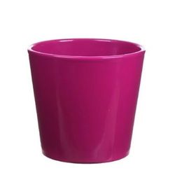 Keramik Orchidee Übertopf fuchsia D13.5cm H12cm