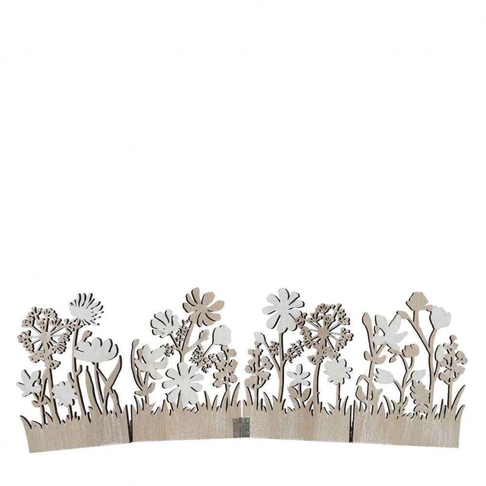 Holz Standard Blumen hell braun 39.5x13cm