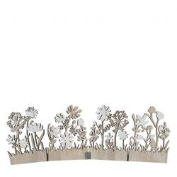 Holz Standard Blumen hell braun 39.5x13cm