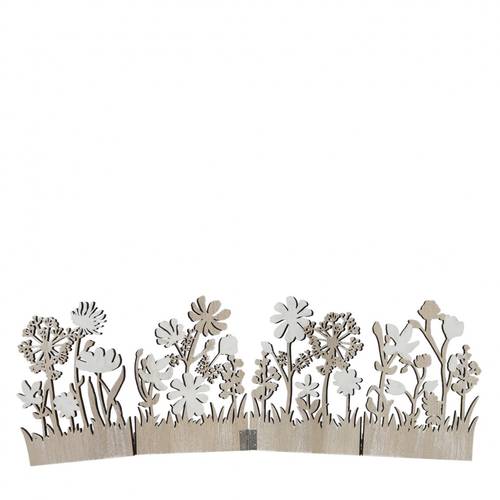 Holz Standard Blumen hell braun 39.5x13cm