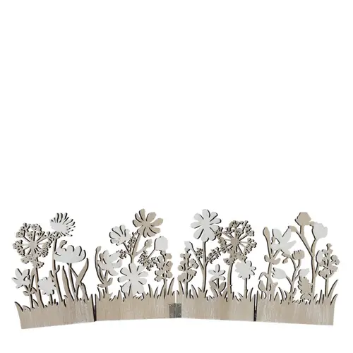 Holz Standard Blumen hell braun 39.5x13cm