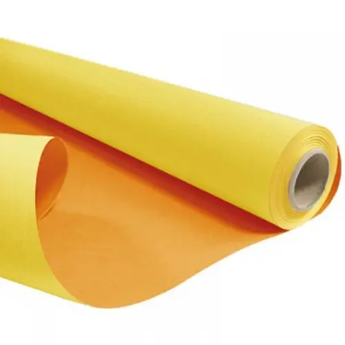 Papier Rolle 80cm Duo gelb/orange 60gr 40m