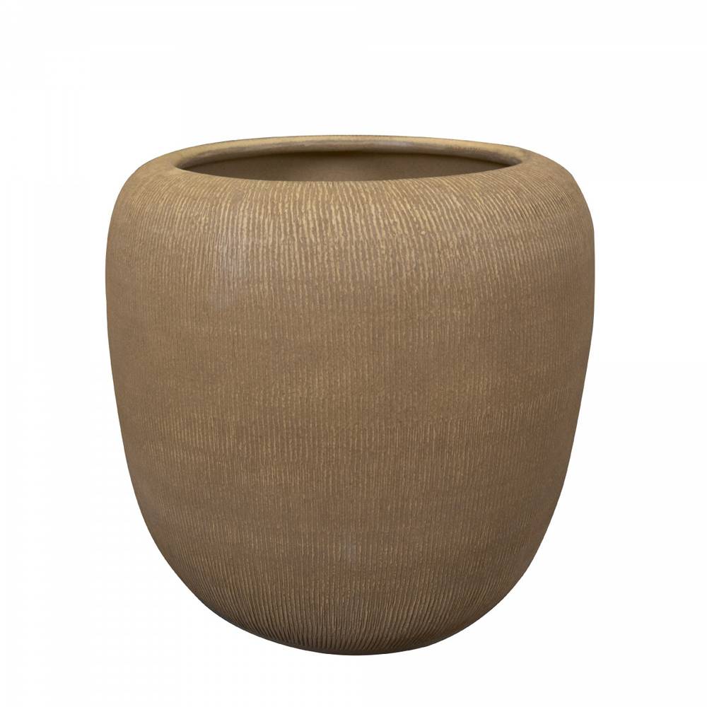 Keramik Übertopf Roxan braun D26cm H24cm