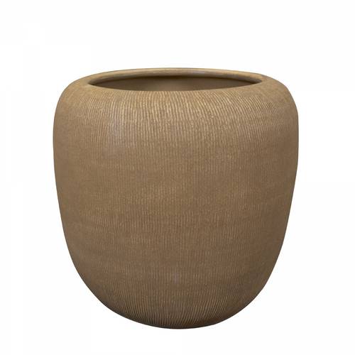 Keramik Übertopf Roxan braun D26cm H24cm