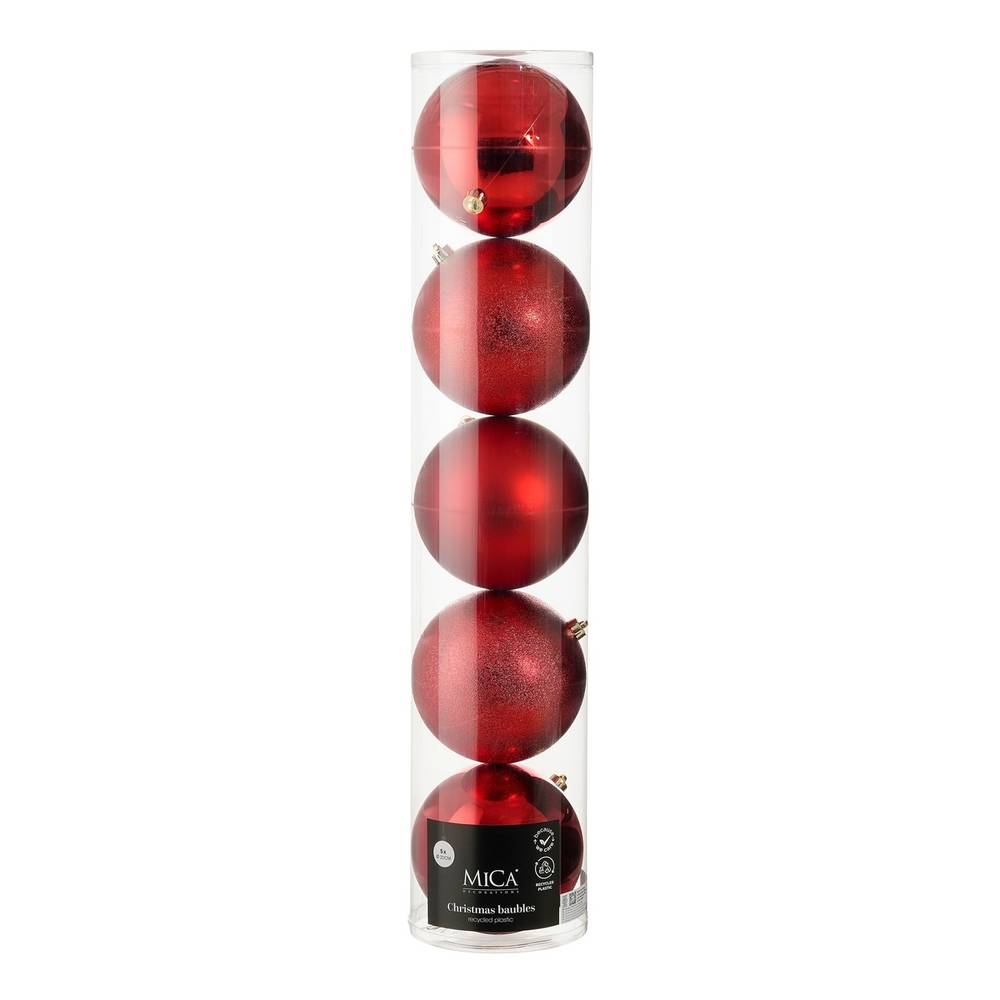 Kugel Plastik rot D20cm x5