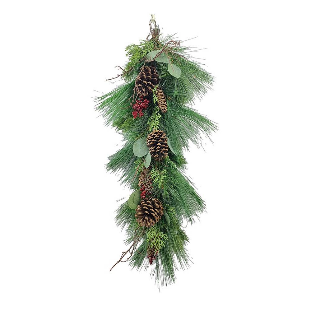 Girlande Pinecone grün 70cm
