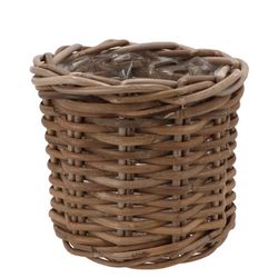 Korb Rattan braun D23cm H20cm