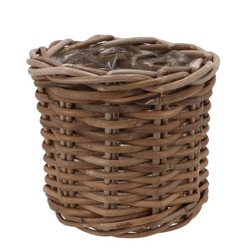 Korb Rattan braun D23cm H20cm