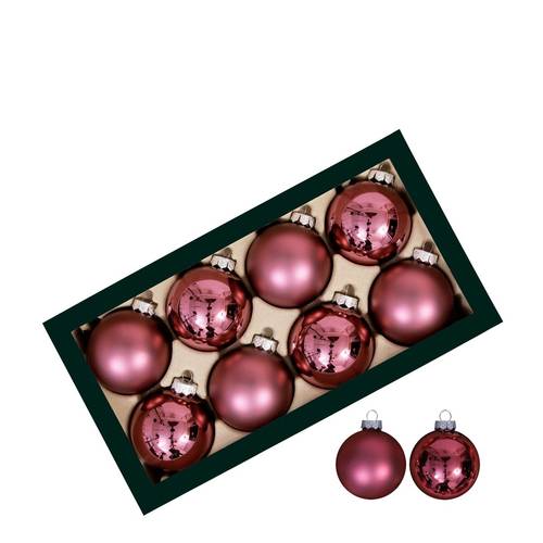 Kugel mix dunkel rosa D08cm x8 