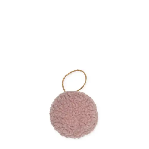 Hänger Weihnachtskugel Teddy rosa  D07cm