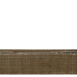 Holz Übertopf Rechteck natur 43x10x09cm