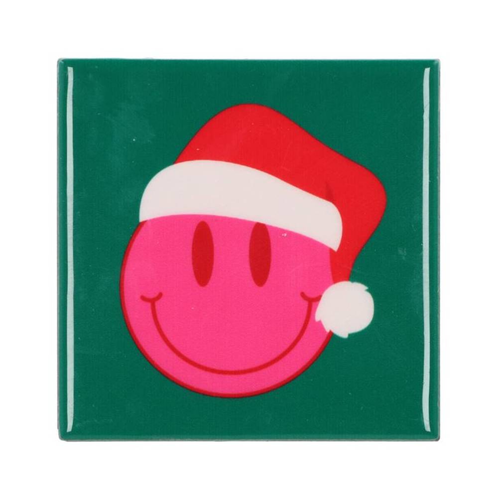 Fliese Smiley Weihnachten 10x10x1cm 