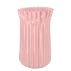 Glas Vase Imke Milky rosa 19x19x32cm