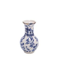 Keramik Vase Jona blau D07cm H12cm