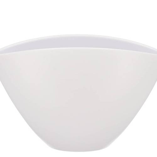 Keramik Orchidee Schale Matt weiss 28x17cm