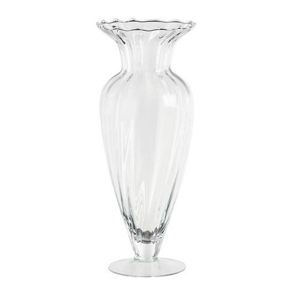 Glas Vase Crystal D17.5cm H43cm