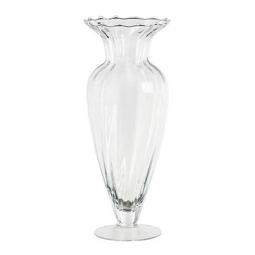Glas Vase Crystal D17.5cm H43cm