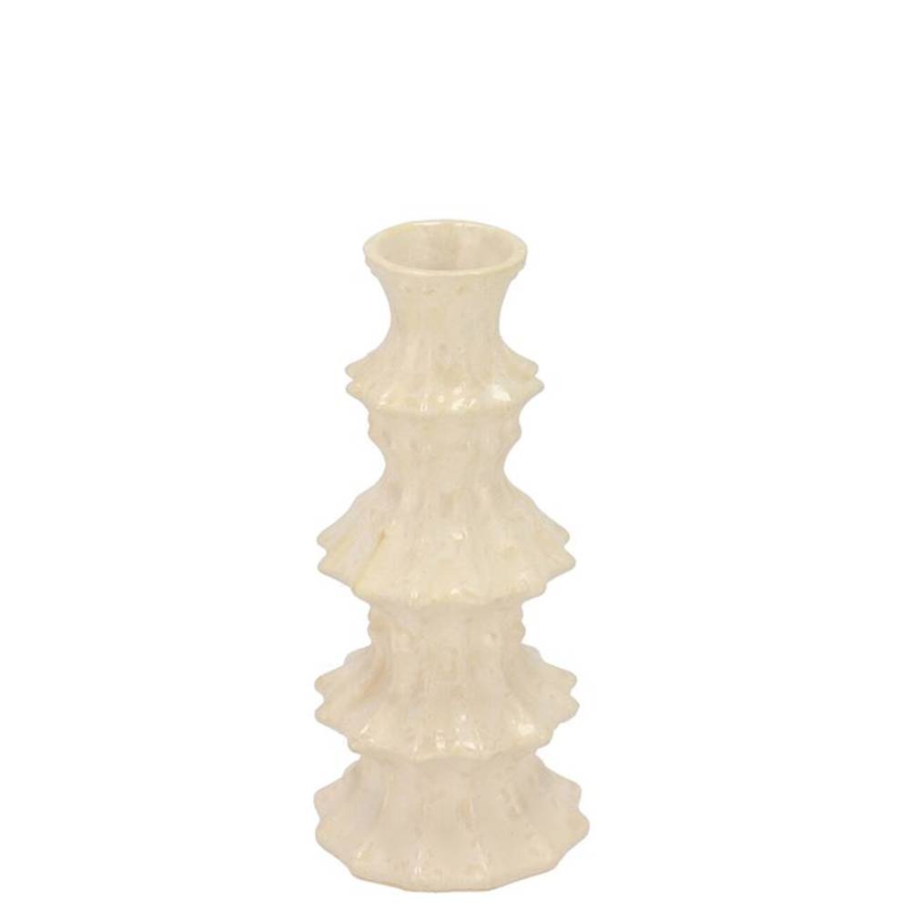 Keramik Vase Maysa Vivo creme 08x08x17cm