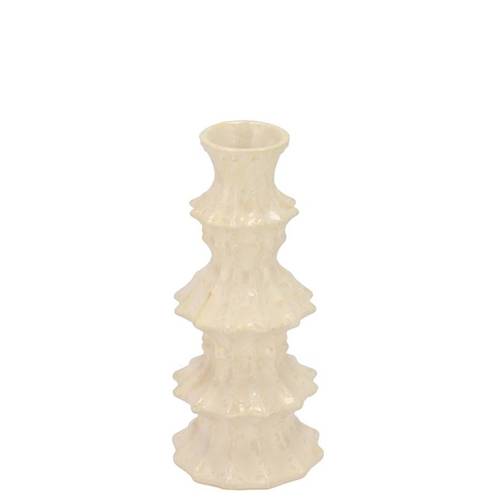 Keramik Vase Maysa Vivo creme 08x08x17cm