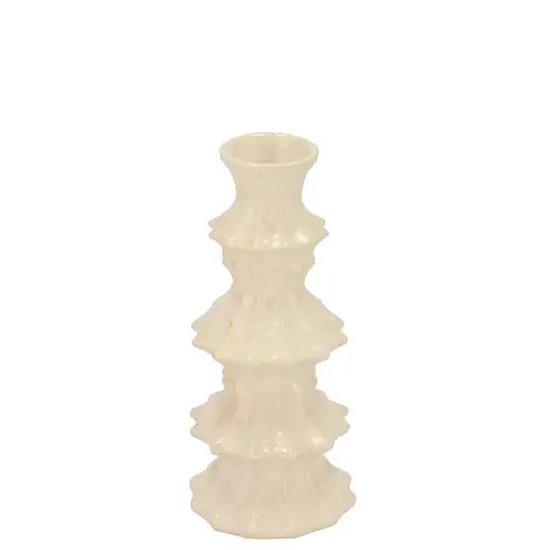 Keramik Vase Maysa Vivo creme 08x08x17cm