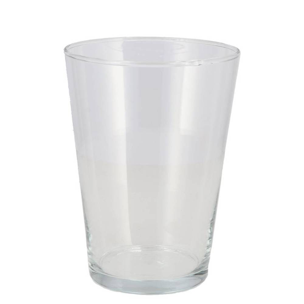 Glas Vase Konisch D19.5cm H14.5cm